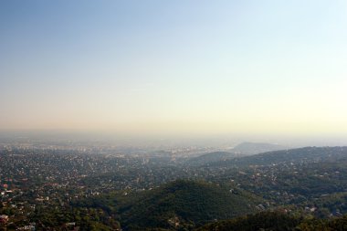 Budapeşte, Macaristan 'ın panoramik manzarası
