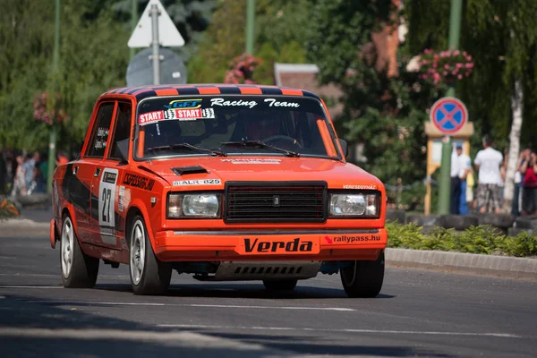 Lada (ВАЗ) 2107 раллийный гоночный автомобиль — стоковое фото