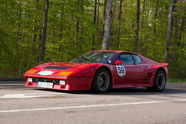 1977 Ferrari 512 Bb в історичному Rallye Adac Вюртемберг 2013 — стокове фото