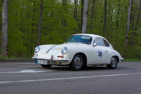 1965 Porsche 356 Coupe at the ADAC Wurttemberg Historic Rallye 2 — Stock Photo, Image