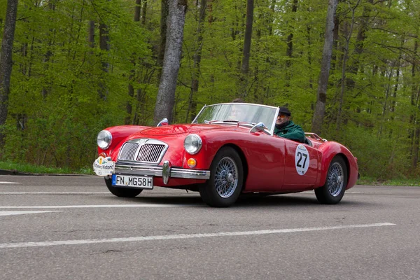 1958 мг A в історичному Rallye Adac Вюртемберг 2013 — стокове фото