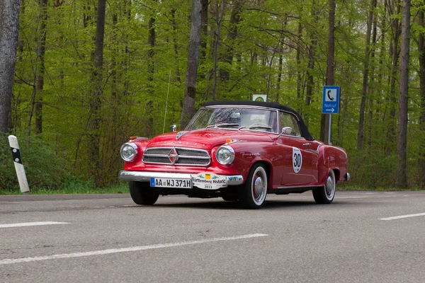 1959 Borgward Isabella Coupe Cabrio all'ADAC Wurttemberg Hist Immagine Stock