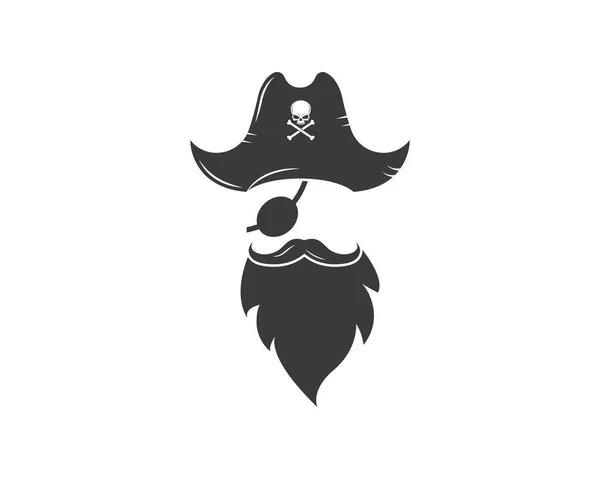 Pirate vector icon illustration design — Stock Vector