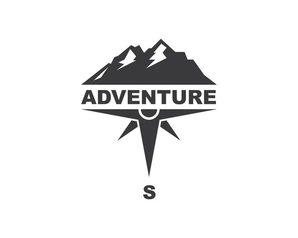 Abenteuer Logo Vektor Icon Design — Stockvektor