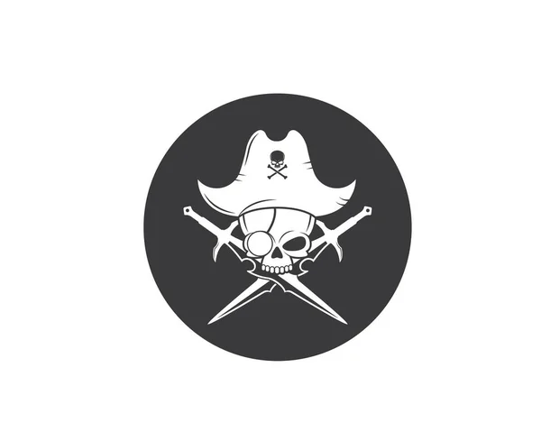 Pirate vector icon illustration design — Stock Vector