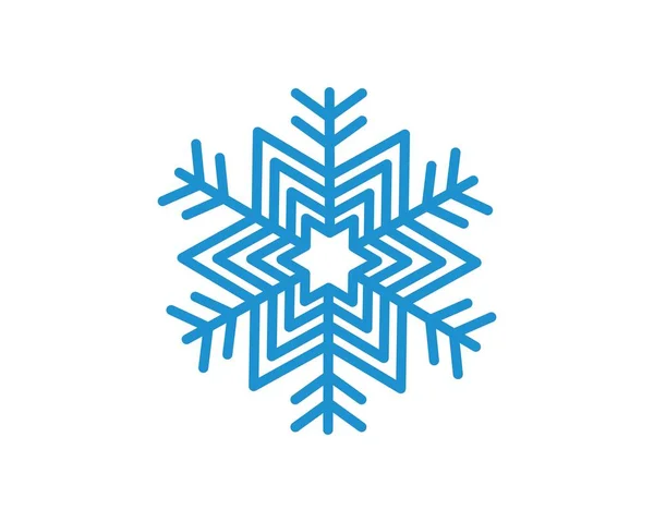 Σχέδιο εικονογράφησης διανύσματος εικονιδίου νιφάδας χιονιού — Διανυσματικό Αρχείο