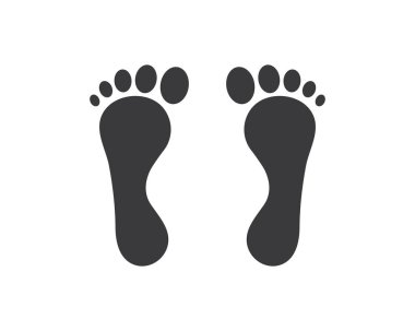 ayak ilustration Logo vektör iş masajı için, terapist desi