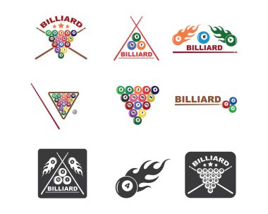 Billiard balls icon vector illustration design vector Billiard balls icon vector illustration design vector