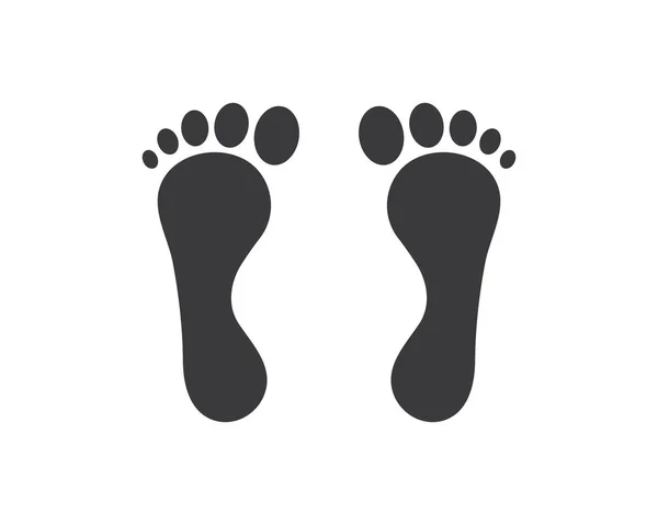 Ilustration des pieds Logo vecteur pour massage d'affaires, thérapeute desi — Image vectorielle