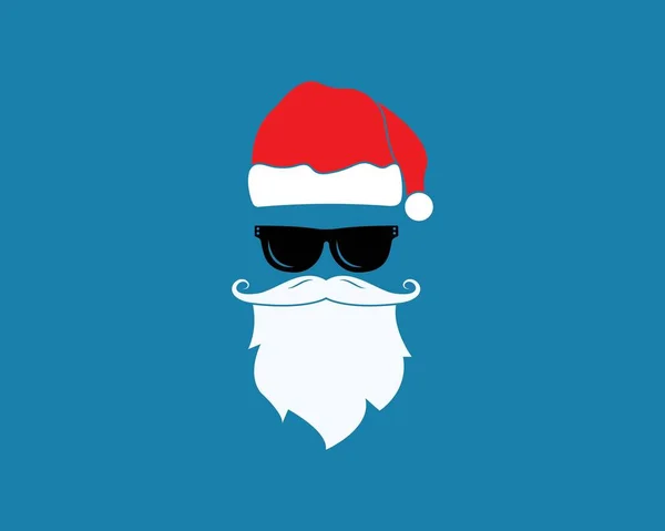 Santa claus hat vector icon illustration design — 스톡 벡터