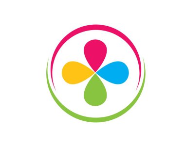 Yonca yaprak vektör resimleme tasarımı