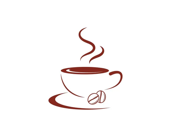 Filiżanka kawy Logo wektor ikona wektor — Wektor stockowy