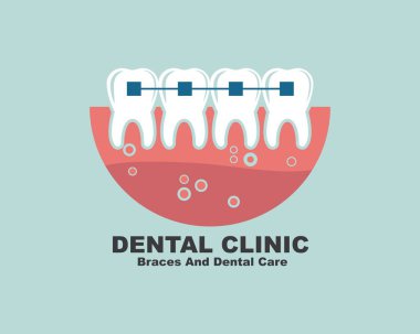 dental clinic icon logo vector illustration design clipart