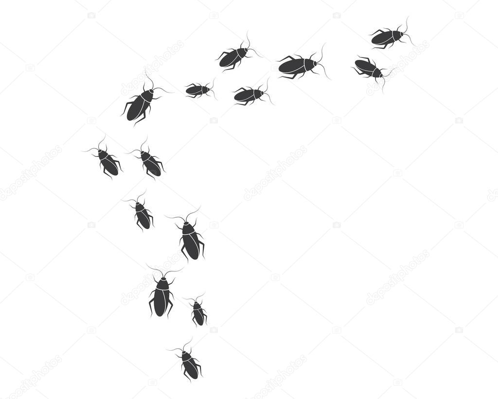 cockroaches vector icon illustration design