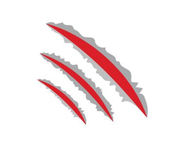 Pençe, vektör illüstrasyonunu çizer