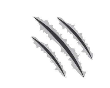 Pençe, vektör illüstrasyonunu çizer