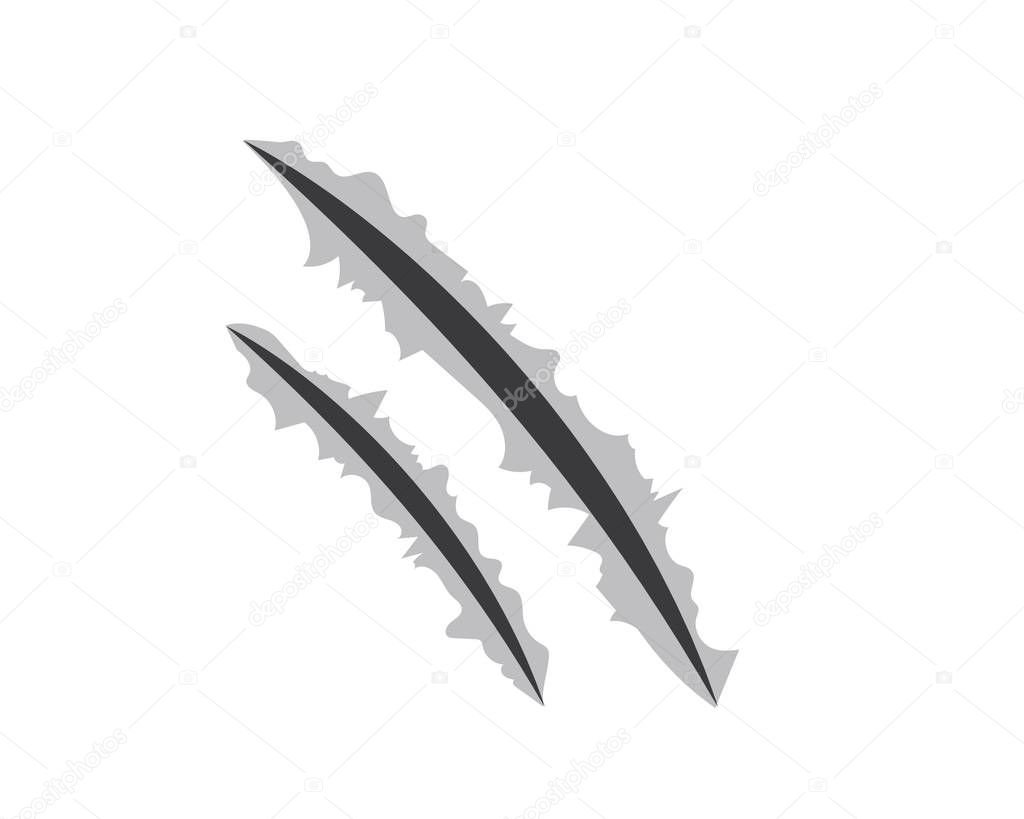 claw,scratches vector illustration