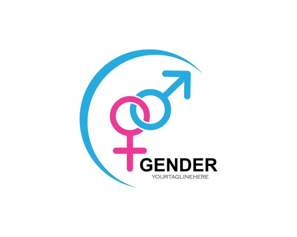 Genderová ikona symbol logo – ilustrace — Stockový vektor