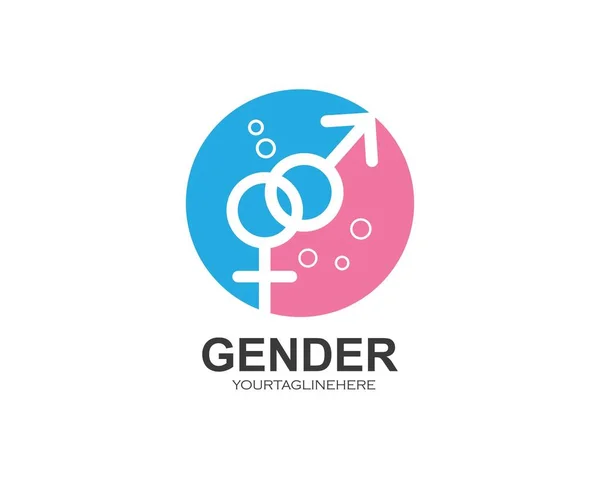 Genderová ikona symbol logo – ilustrace — Stockový vektor