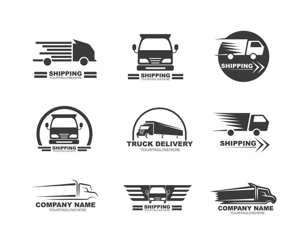 Truck pictogram logo vector illustratie ontwerp — Stockvector
