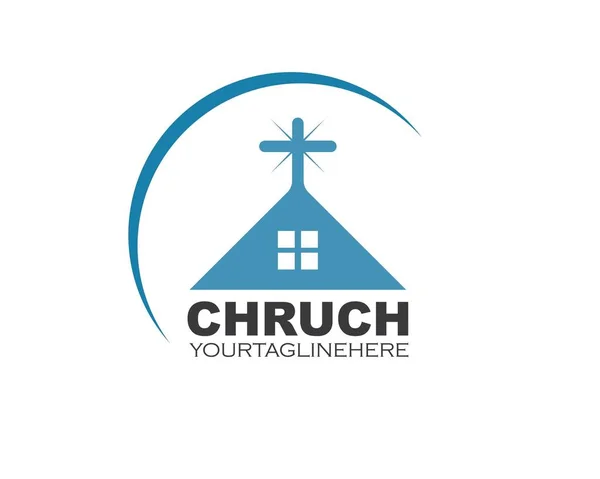 Igreja ícone vetor ilustração design —  Vetores de Stock