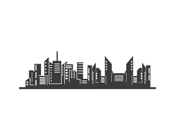 Moderna staden skyline vektor landskap illustration — Stock vektor