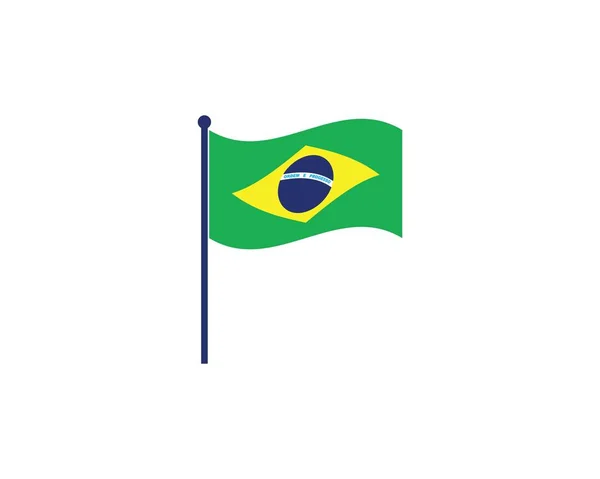 Εικονίδιο εικονογράφησης διανύσματος σημαίας brazil — Διανυσματικό Αρχείο