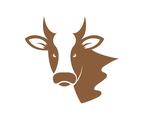 Vektor pro krávy symbol ilustrace templat — Stockový vektor