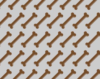 Kemik simgesi vektör illüstrasyonu