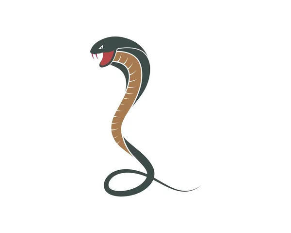Cobra serpiente vector icono de ilustración — Archivo Imágenes Vectoriales