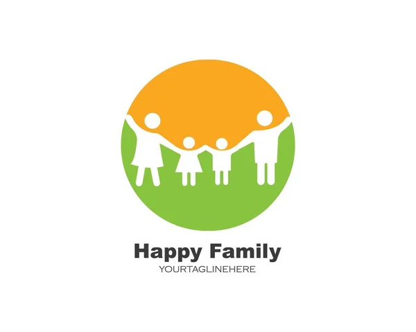 Happy family vector icon illustration design — Stock Vector