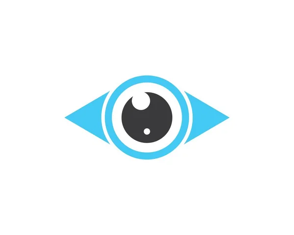 Icono del ojo óptico Logo vector Plantilla ilustración — Vector de stock