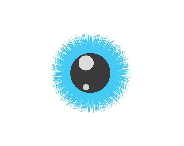 Icona ottica dell'occhio Logo vettoriale Modello illustrazione — Vettoriale Stock