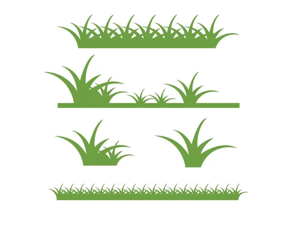 Modèle d'illustration vectorielle d'herbe — Image vectorielle