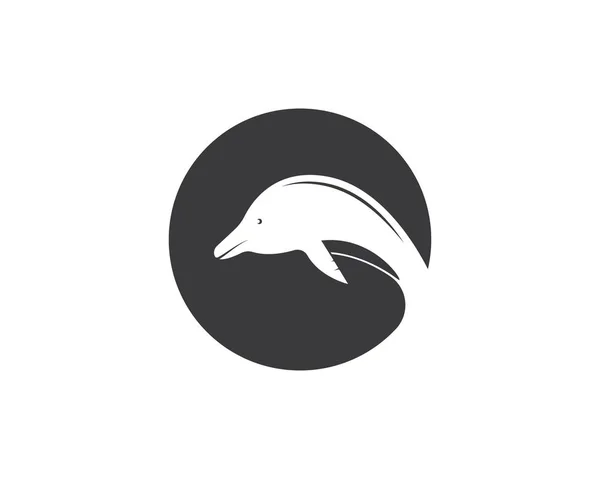 Вектор логотипа дельфина — стоковый вектор