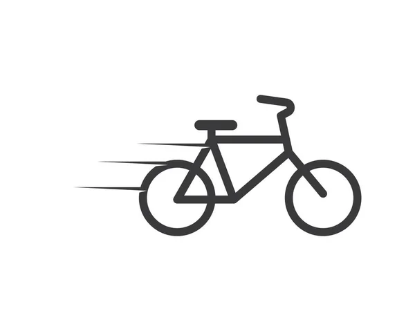 Fahrrad und Fahrrad Ikone Vektor Illustration — Stockvektor