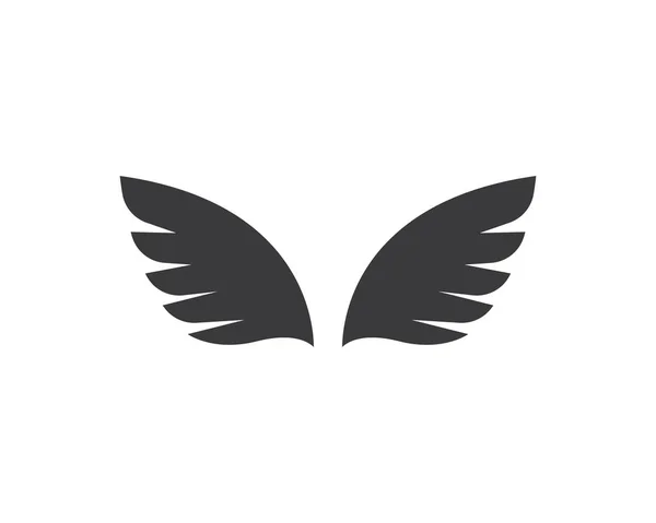 Φτερά λογότυπο σύμβολο εικονίδιο διανυσματική απεικόνιση — Διανυσματικό Αρχείο