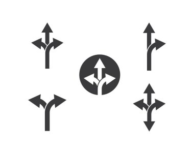 Ok simgesi vektör illüstrasyon Logo Şablonu