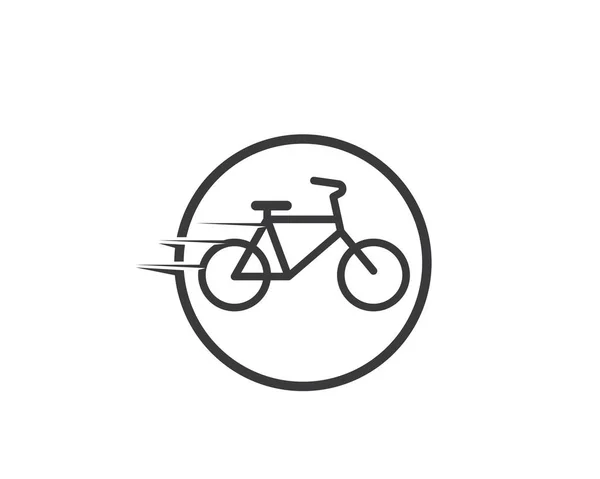 Fahrrad und Fahrrad Ikone Vektor Illustration — Stockvektor