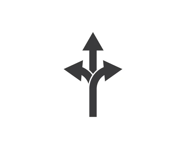 Icono de flecha vector ilustración Logo Plantilla — Archivo Imágenes Vectoriales