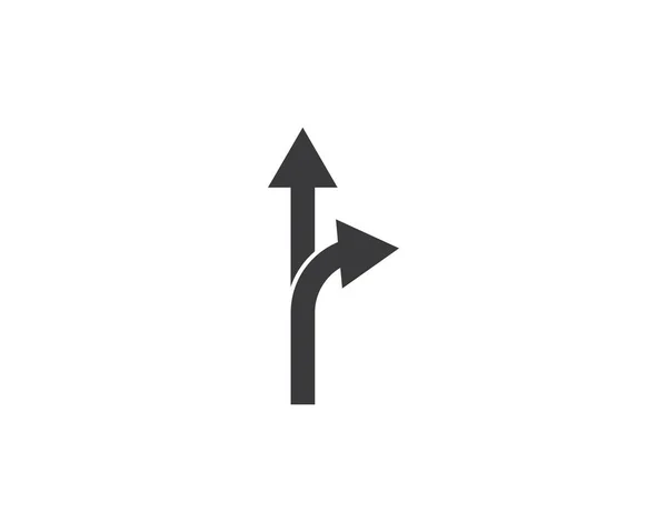 Arrow  icon vector illustration Logo Template — Stock Vector