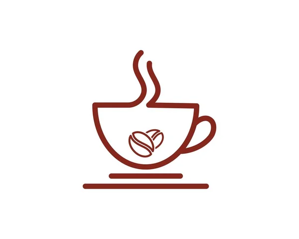 Koffiecup Logo Template vector pictogram — Stockvector