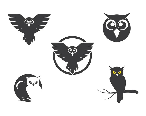 Ilustração vetor ícone coruja — Vetor de Stock