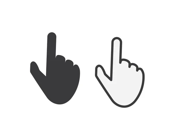 Mão gesto ícone vetor ilustração design —  Vetores de Stock