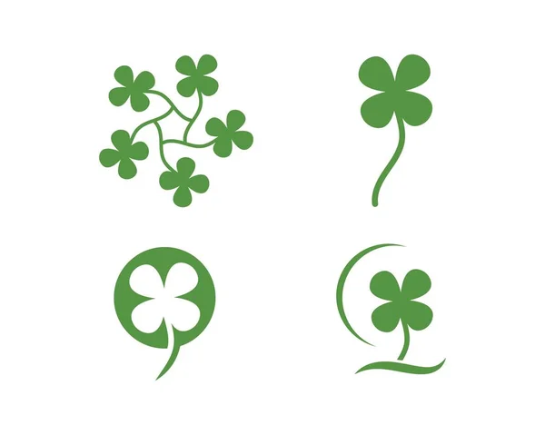Clover leaf vector icon illustration design — Stock Vector