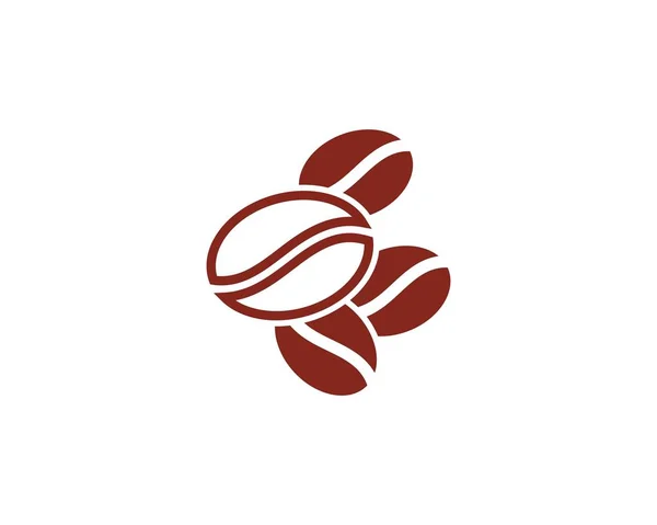 Feijões de café logotipo modelo vetor ícone —  Vetores de Stock
