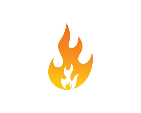 火焰标志图标矢量插图设计 — 图库矢量图片