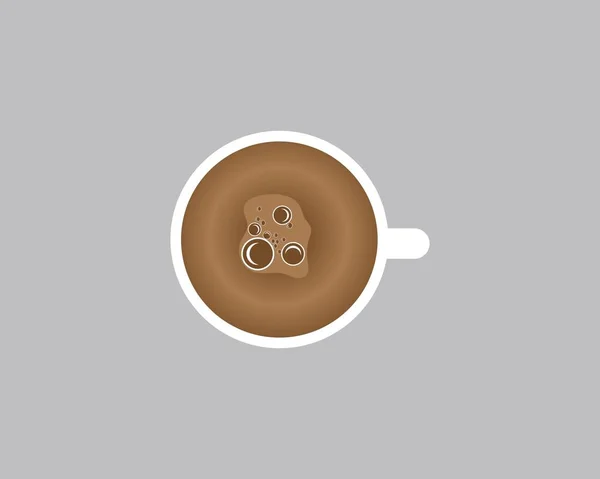 Taza de café Logo Plantilla icono de vector — Archivo Imágenes Vectoriales