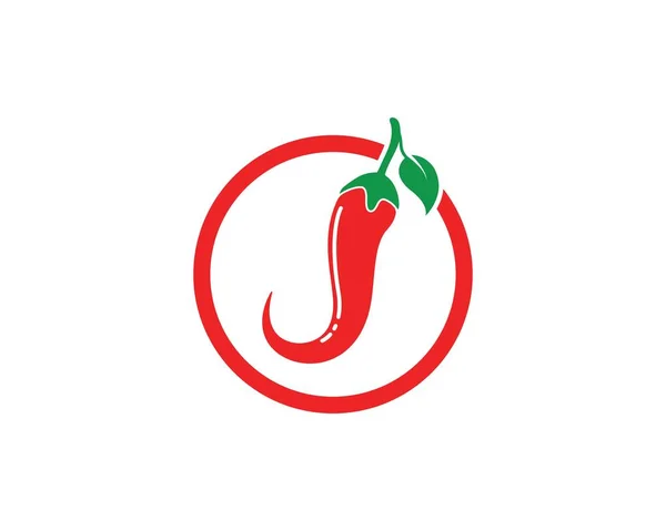 Chili logo simgesi vektör illüstrasyon tasarımı — Stok Vektör