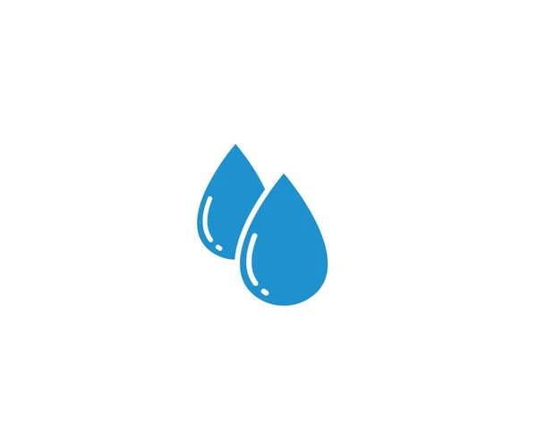 Agua gota logotipo plantilla vector ilustración — Vector de stock